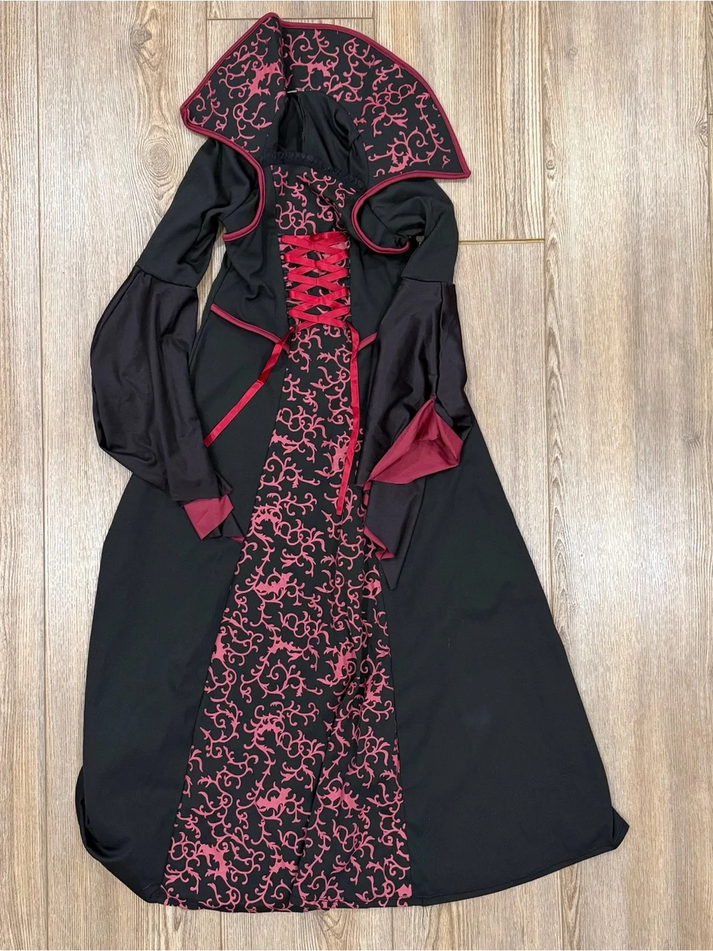 Girls Black and Red Vampire Costume Dress - Kids Costume
